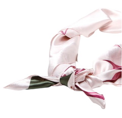 90x90 Silk Scarf Rose Flowers Stole Foulard Shawl Wrap N241