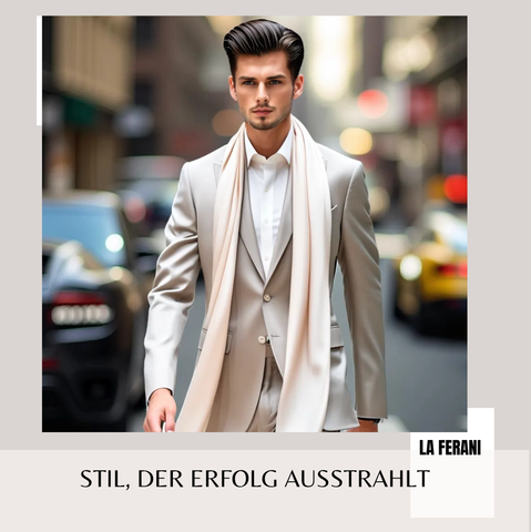 Herren 100% Seidenschal Weiß Schwarz 180x90cm Halstuch Uni Farbe Business Style für Anzug 10 Farben N192