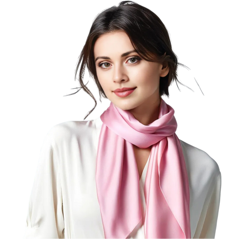 90x90 Silk Scarf Pink Shawl Business Style Bandana Neck Stole Foulard 8 Colours NB1