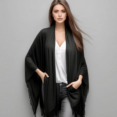 Summer Scarf 100% Cashmere Thin 185x65 Black White Business Style Wool Shawl Wrap Pashmina 11 colours S3