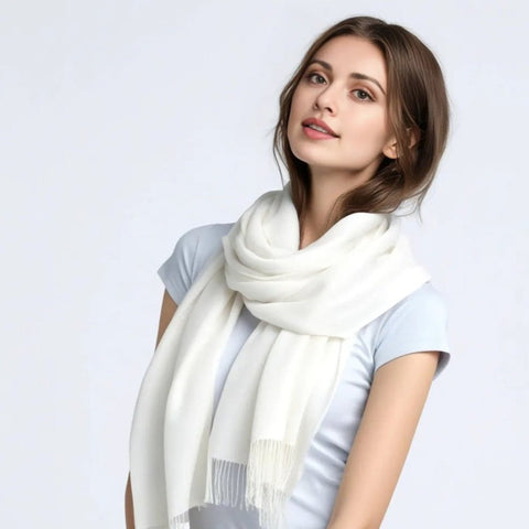 Summer Scarf 100% Cashmere Thin 185x65 Black White Business Style Wool Shawl Wrap Pashmina 11 colours S3